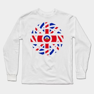 British Haitian Multinational Patriot Flag Series Long Sleeve T-Shirt